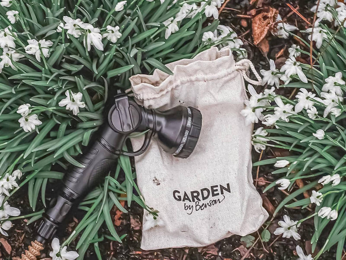 GARTEN HANDBRAUSE Lux mit 10 Sprühprogrammen - Schwarz, Metall (30.5/6/31.5cm) - by Benson