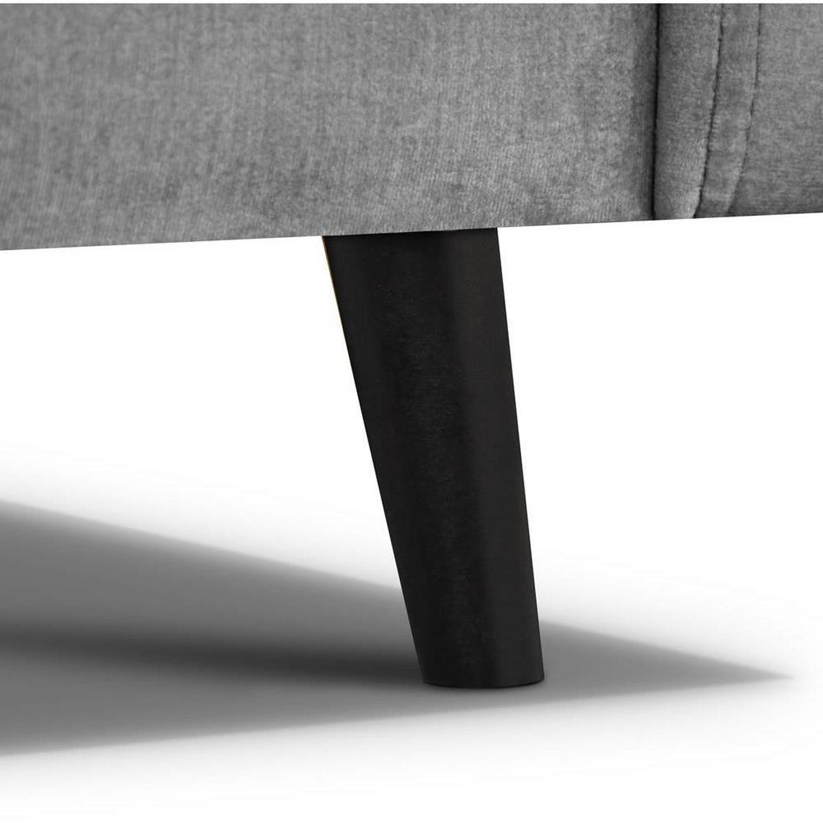 3-SITZER Schlafsofa Nancy Bis hellgrau - Hellgrau, Holz/Textil (220/89/93cm) - Beautysofa