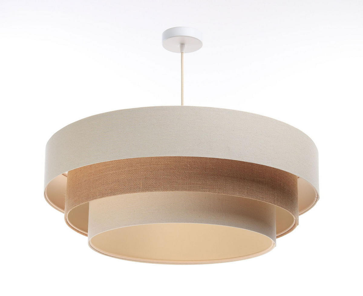 HÄNGELEUCHTE Beige 60/20 cm - Beige, Kunststoff (60/1.9/20cm) - ONZENO