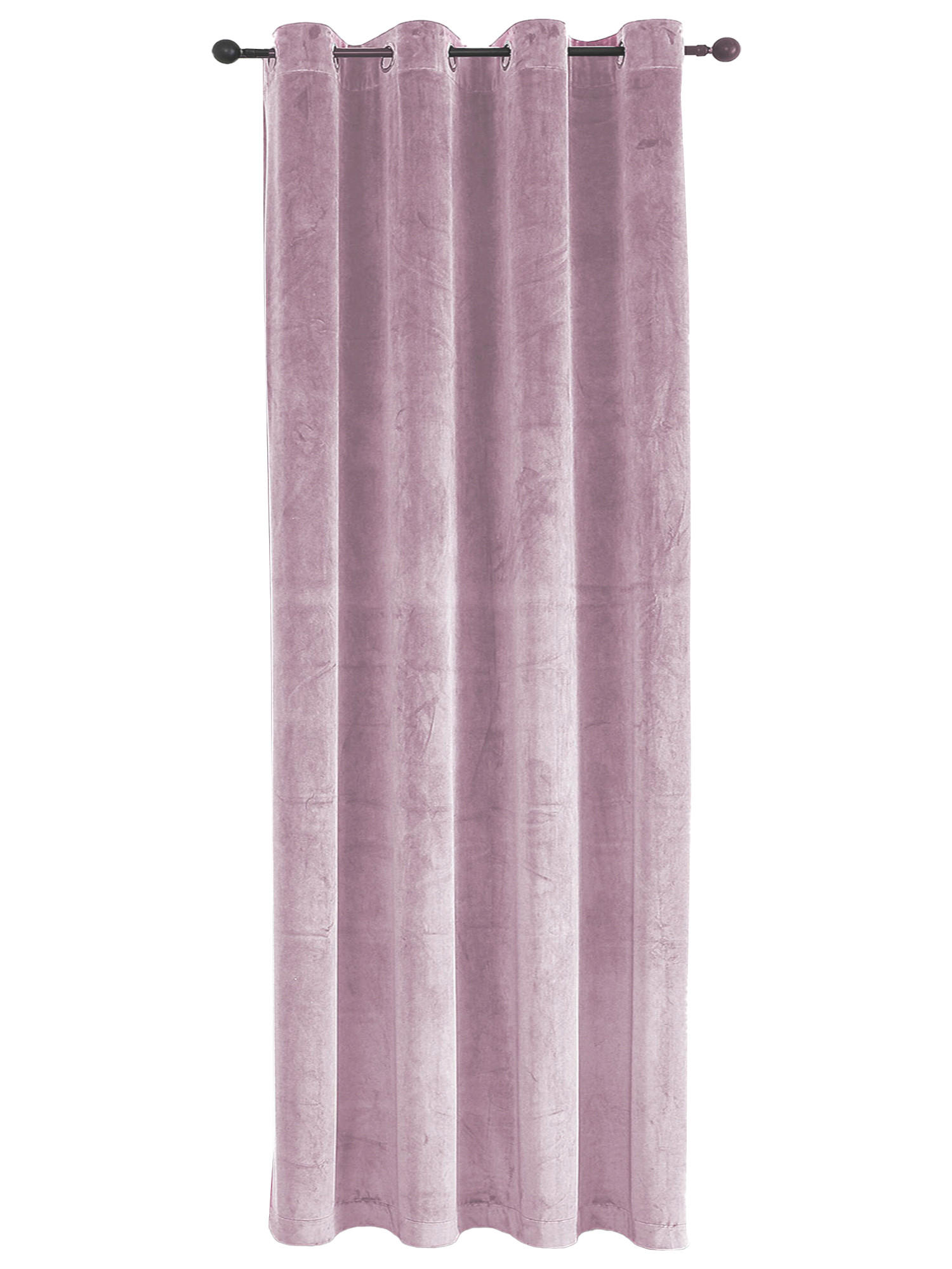 VORHANG Ösen Samt 140/175 cm altrosa - Altrosa, Textil (140/175cm) - TiborTex