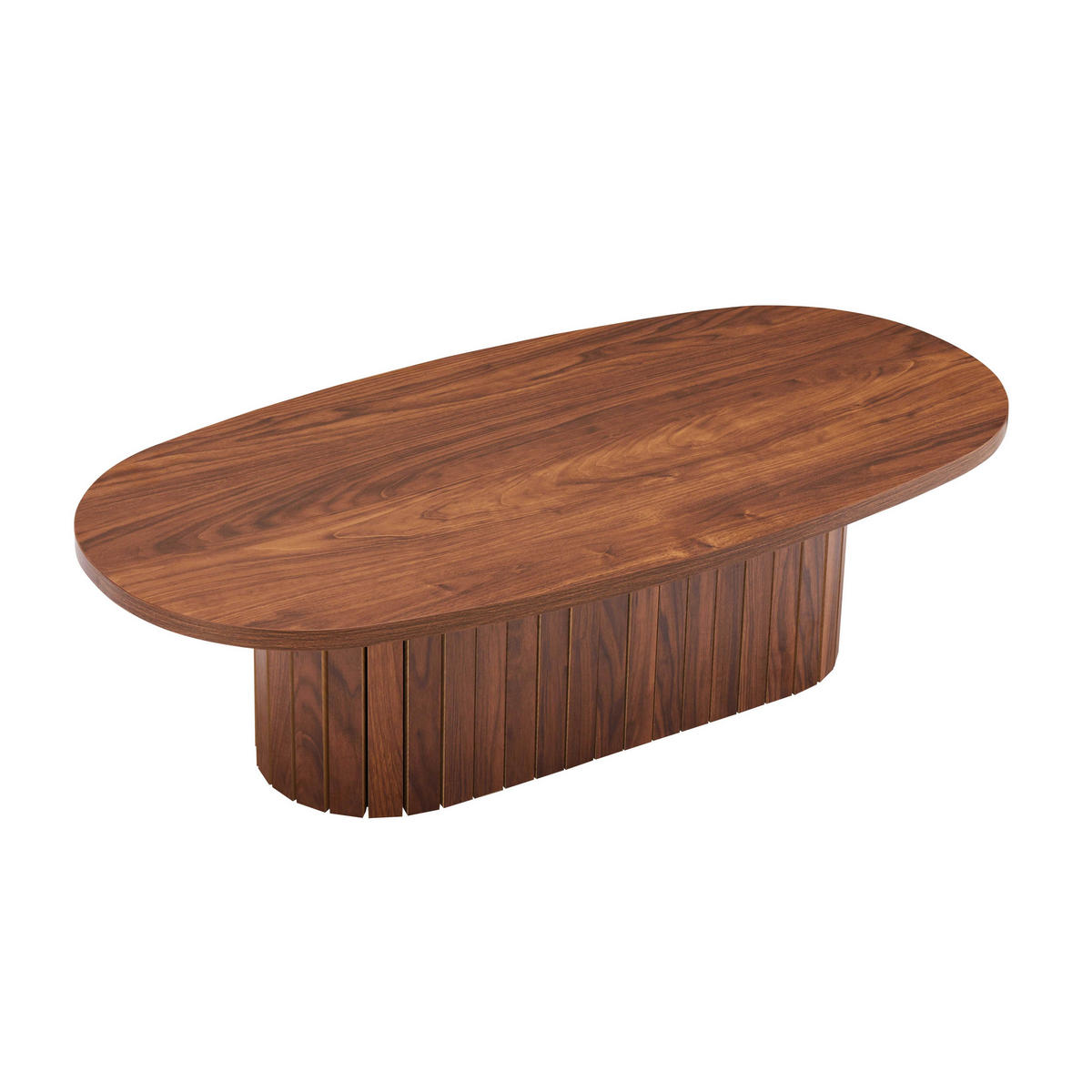 COUCHTISCH, Braun - Braun, Holz (60/120/35cm) - Oviala