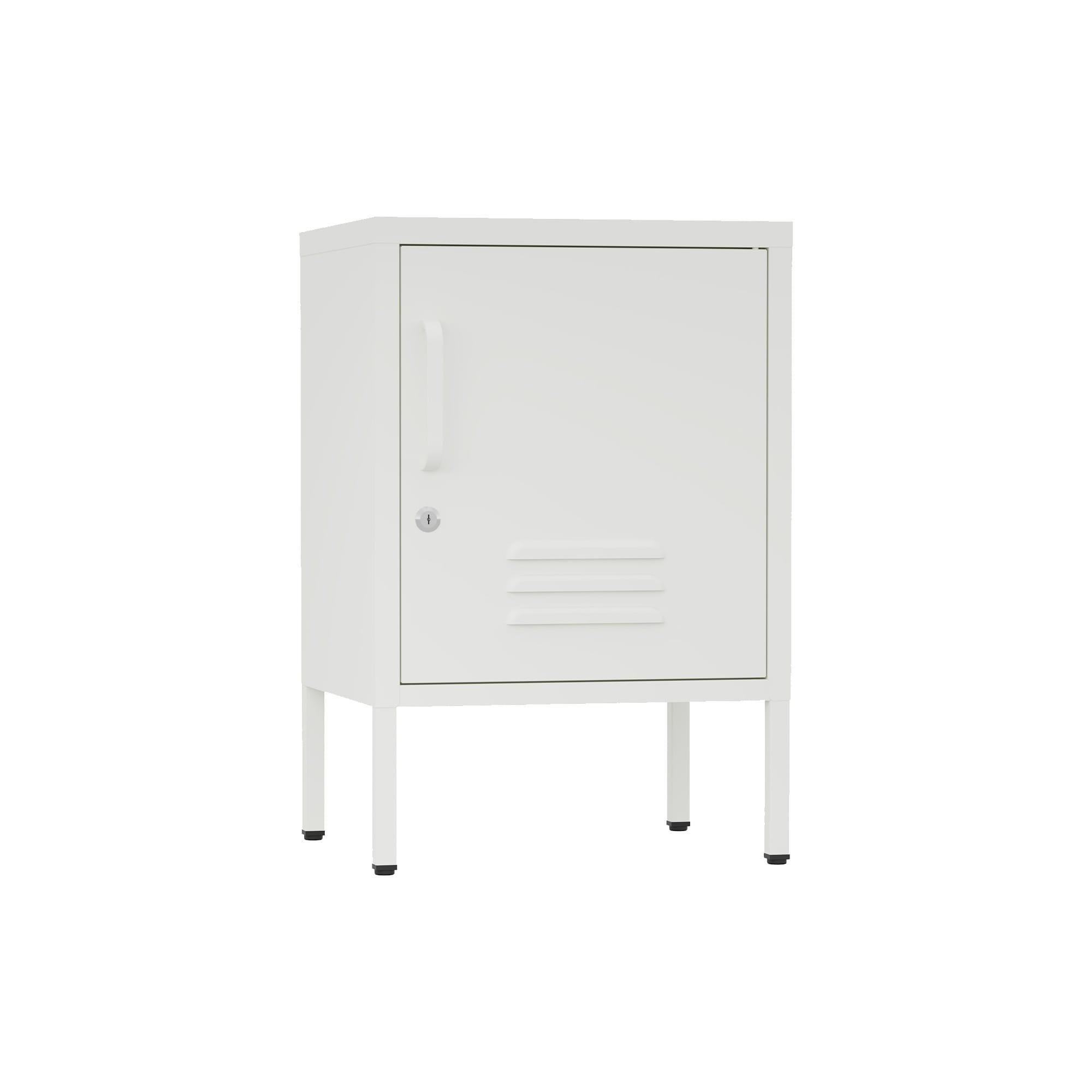 NACHTSCHRANK mit Tür Weiß 40/35/60 - Weiß, Metall (40/60/35cm) - Mobili Rebecca
