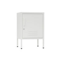 NACHTSCHRANK mit Tür Weiß 40/35/60 - Weiß, Metall (40/60/35cm) - Mobili Rebecca