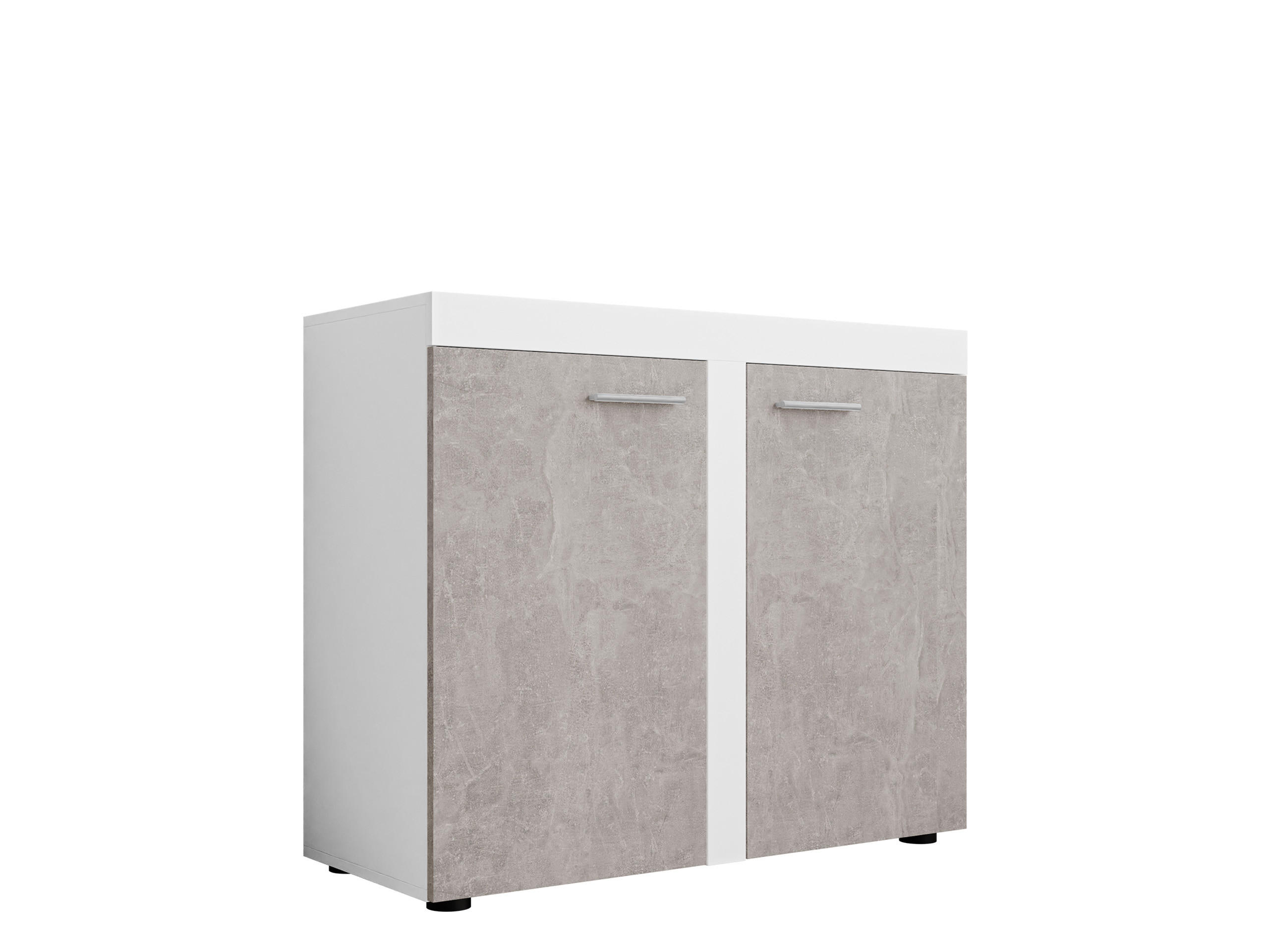 KOMMODE Rumba 2F3 - Weiß/Grau, Holzwerkstoff (97/82/40cm) - MIRJAN24