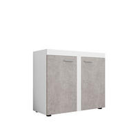 KOMMODE Rumba 2F3 - Weiß/Grau, Holzwerkstoff (97/82/40cm) - MIRJAN24