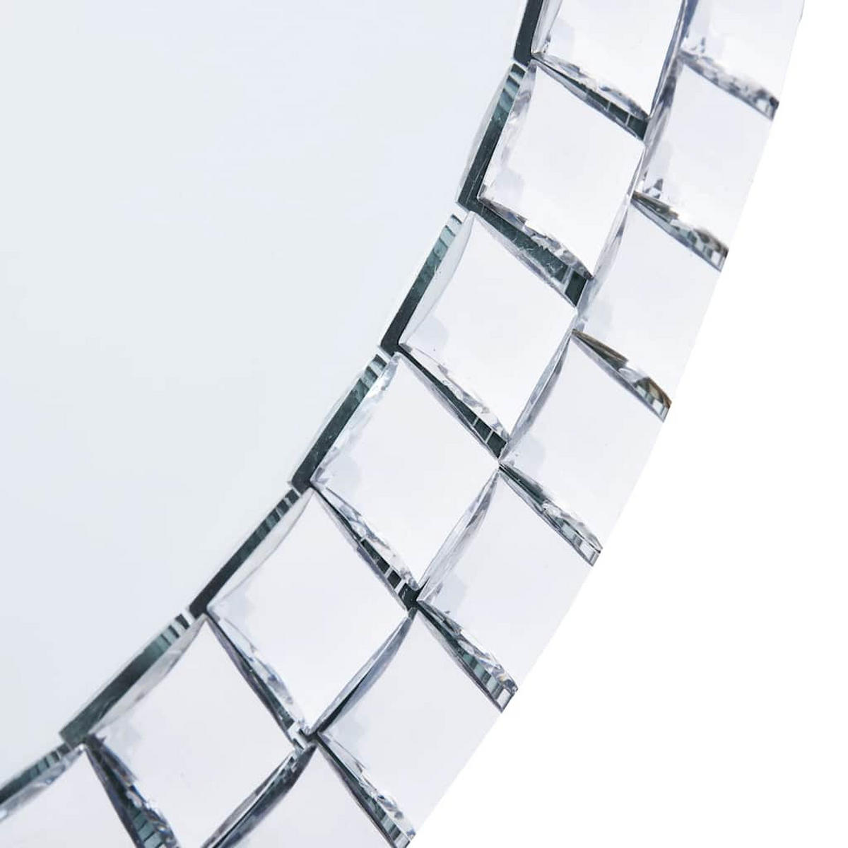 WANDSPIEGEL 40 cm Hartglas - Silberfarben, Kunststoff (40/40/40cm) - furnicato
