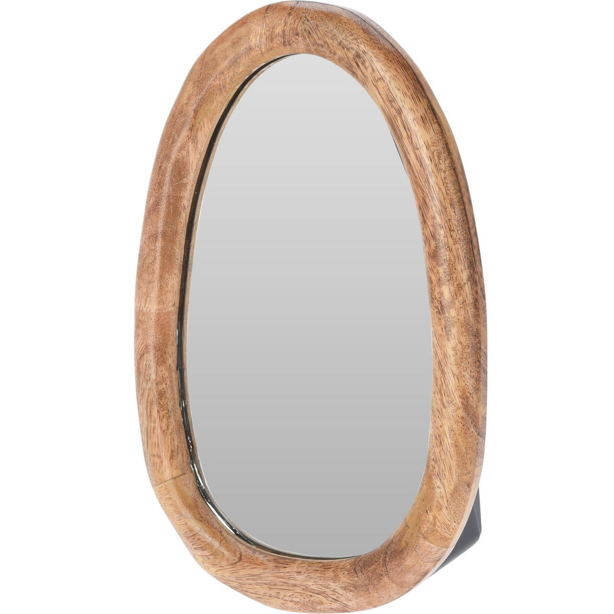 SPIEGEL Mangoholz oval klein - Braun, Holz (22/25/2.5cm) - Home Styling Collection