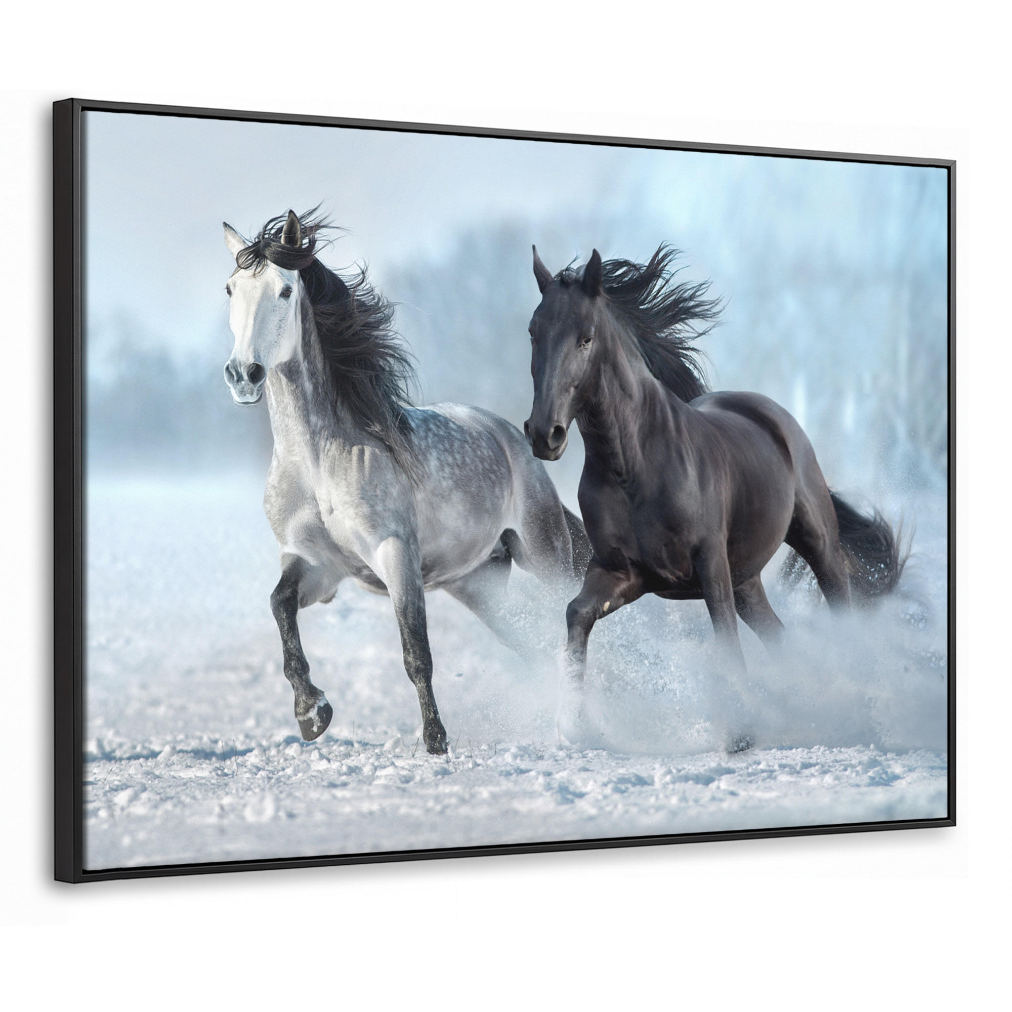 MuchoWow Leinwand Anthrazit 100x70 cm