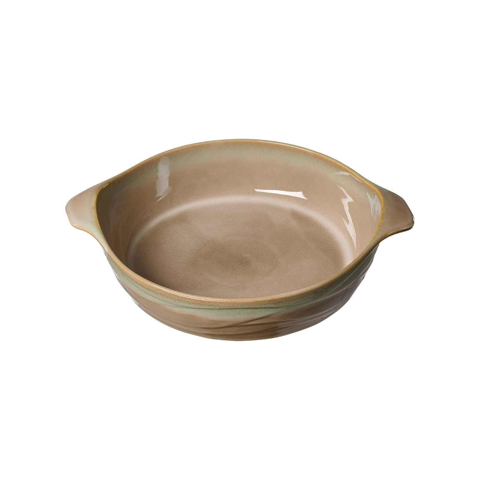 AUFLAUFFORM RUND Tortosa braun 33 x 27 cm - Braun, Keramik (33/27/8cm) - Ritzenhoff Breker