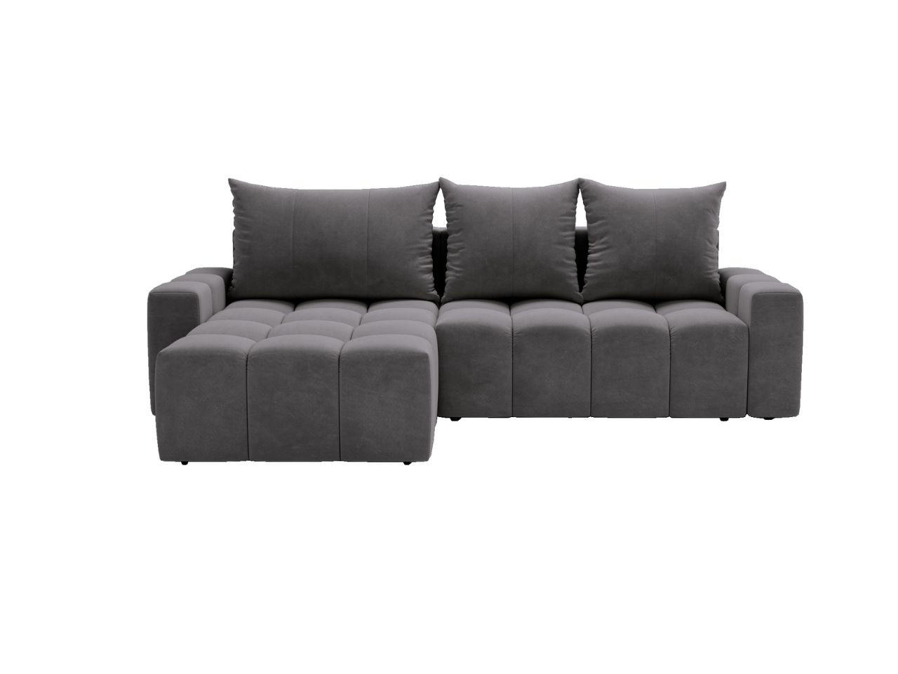 ECKSOFA Bresso Grau - Grau, Holz/Textil (255/168cm) - Graingold