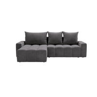 ECKSOFA Bresso Grau - Grau, Holz/Textil (255/168cm) - Graingold