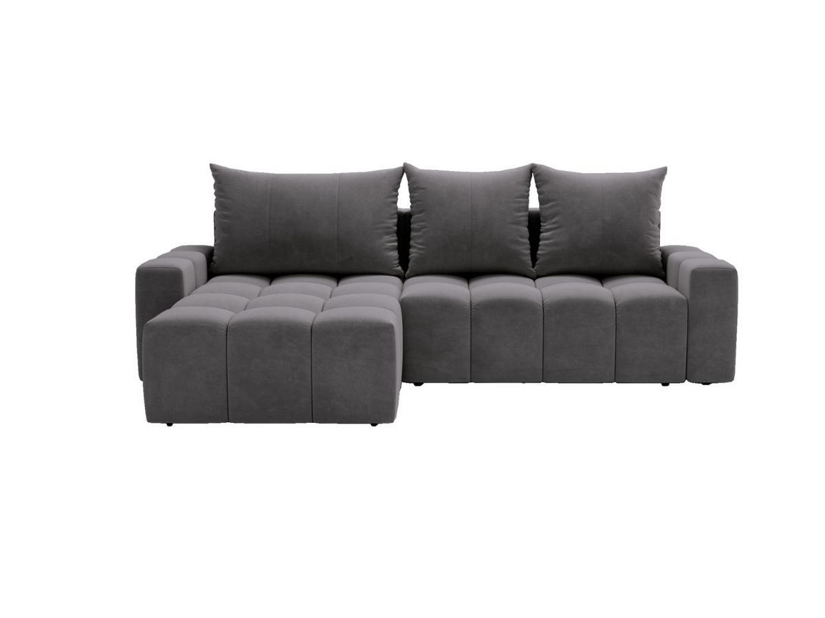 ECKSOFA Bresso Grau - Grau, Holz/Textil (255/168cm) - Graingold