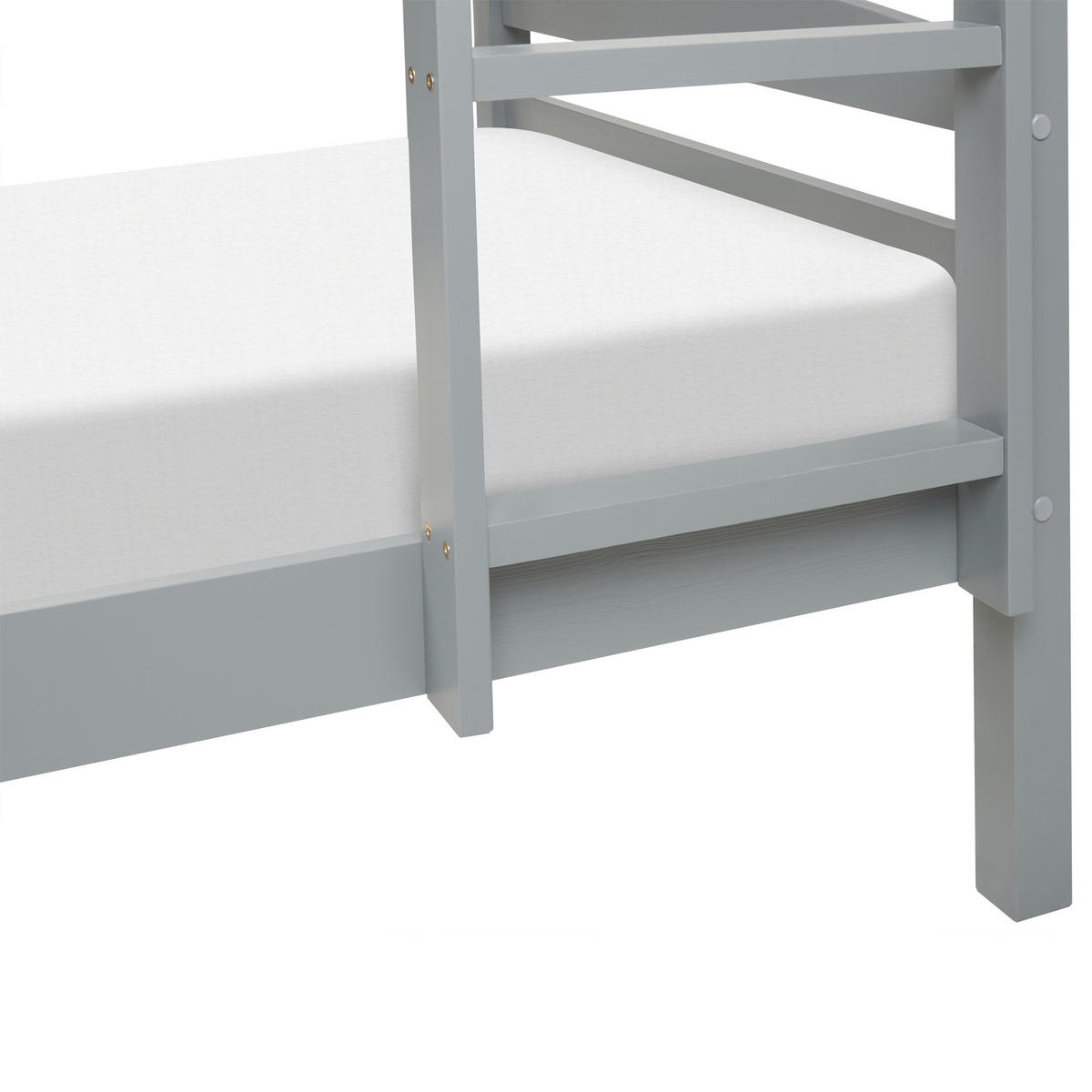HOCHBETT 90x200 cm Grau Regat - Grau, Holz (90/200cm) - Beliani
