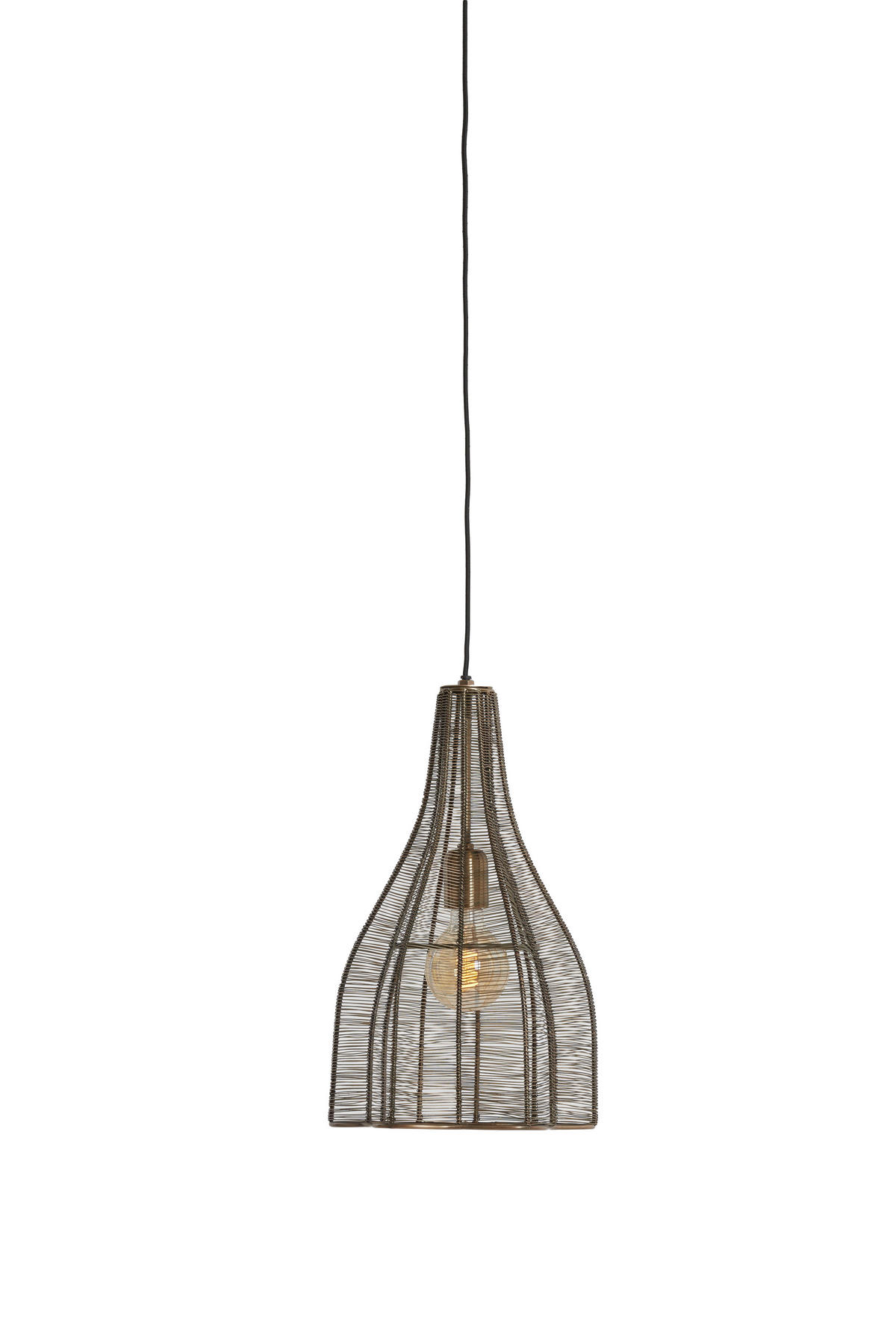 HÄNGELAMPE Mariama Bronze Ø25/41,5 cm - Bronzefarben, Metall (25/25/41.5cm) - Light & Living