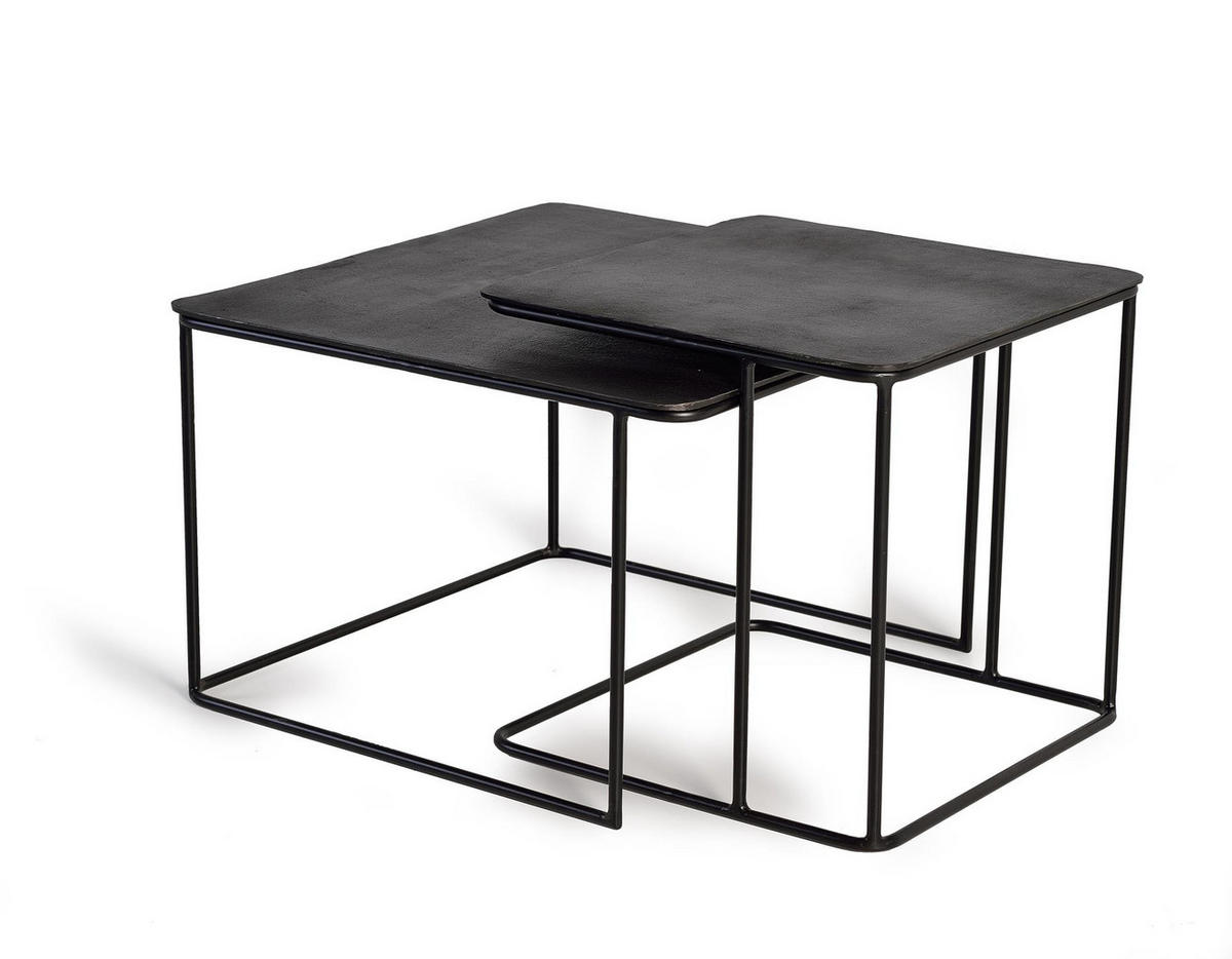 COUCHTISCH mit Bronzeplatte und Metallbeinen - Bronzefarben, Metall (62/62/41cm) - Giner y Colomer
