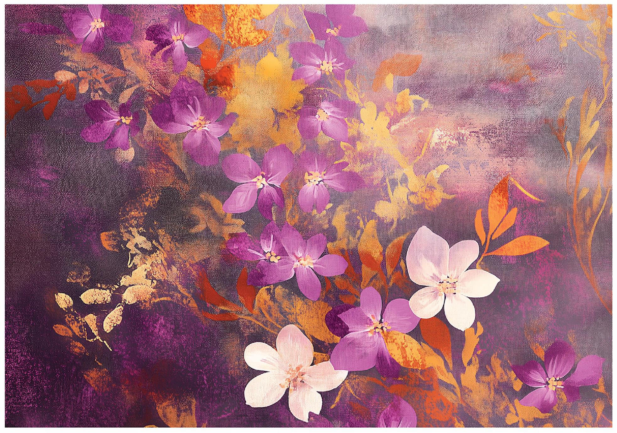 FOTOTAPETE Blumen Rosen Schlafzimmer Vlies Tapete 300x210 - Multicolor, Papier (300/210cm) - Wallarena