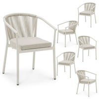 GARTENSTUHL TAVOLO 6ER-SET - Creme, Textil (56/77/62cm) - IDIMEX