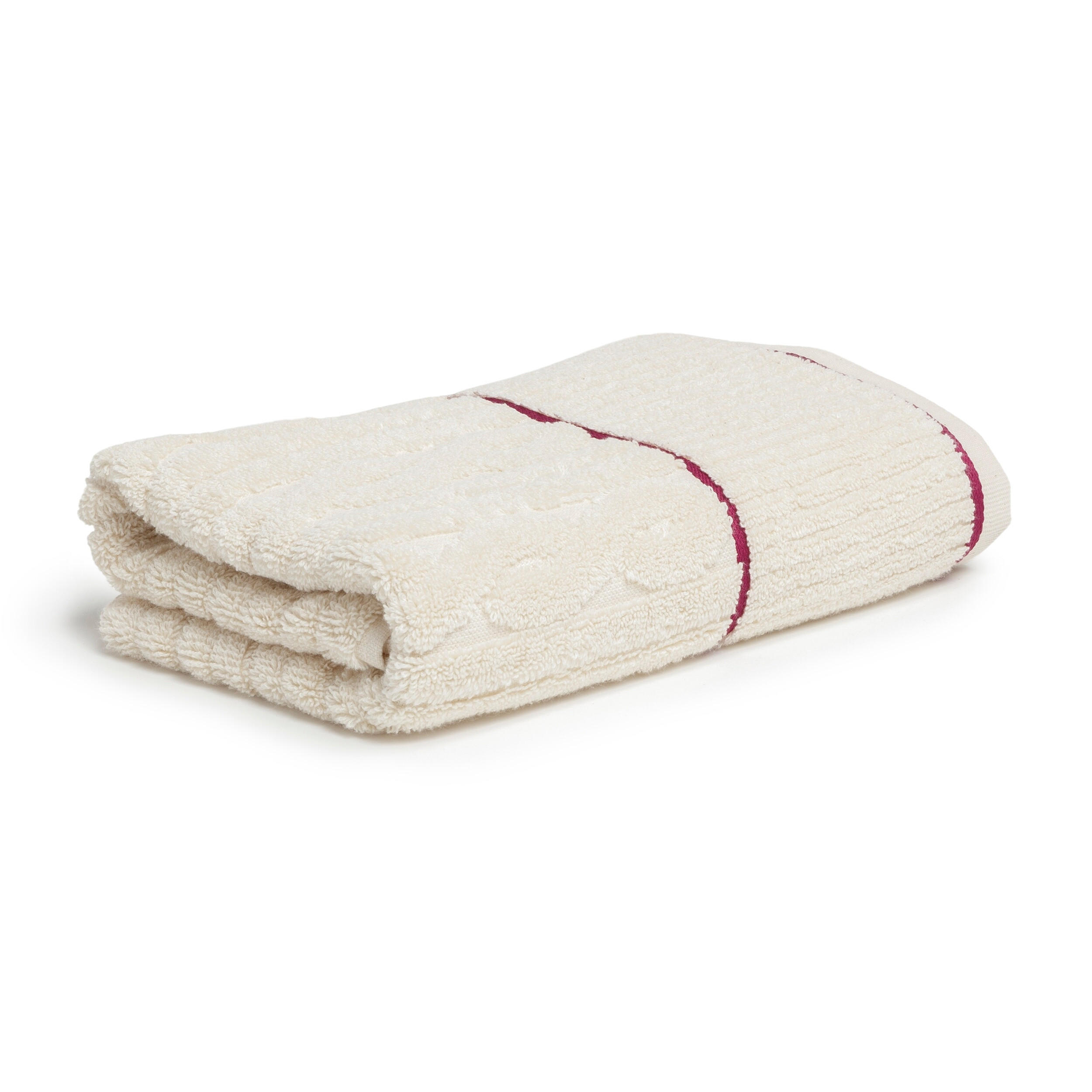HANDTUCH COSY KNITS - Lila/Naturfarben, Textil (50/100cm) - MÖVE