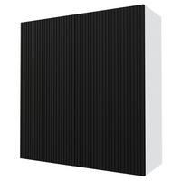 KÜCHENHÄNGESCHRANK Lamello W4/90 Schwarz Matt / Weiß 90 / 32,5 / 96cm - Schwarz/Weiß, Holz/Holzwerkstoff (90/96/32.5cm) - Feldmann-Wohnen