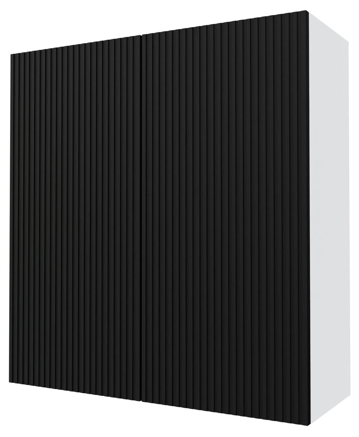 KÜCHENHÄNGESCHRANK Lamello W4/90 Schwarz Matt / Weiß 90 / 32,5 / 96cm - Schwarz/Weiß, Holz/Holzwerkstoff (90/96/32.5cm) - Feldmann-Wohnen