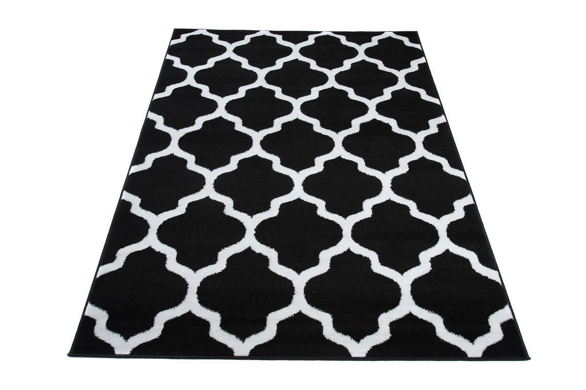 TEPPICH LUXURY Schwarz Marokkanisch Geometrisch 250/300 cm - Schwarz, Textil (250/300cm) - Tapiso