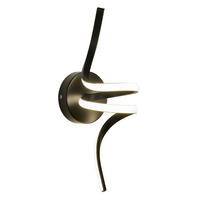 LED - WANDLEUCHTE Tauvaris 12.5/16.5/40.5 cm - Schwarz, Metall (12.5/16.5/40.5cm) - ZMH