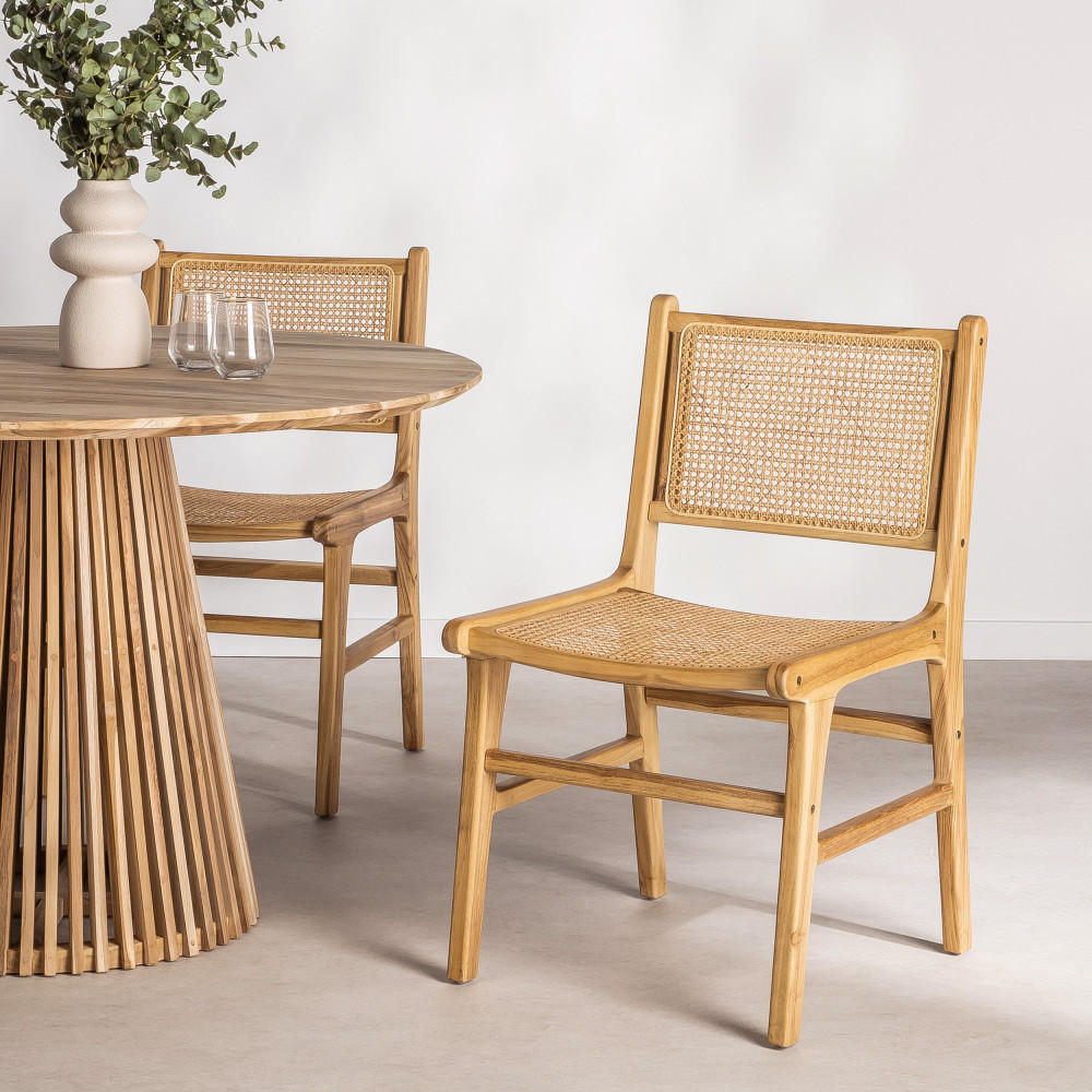 DESIGN-STUHL - Klares Holz - 2er-Set - Eschefarben, Holz (51/88/56cm) - Drawer