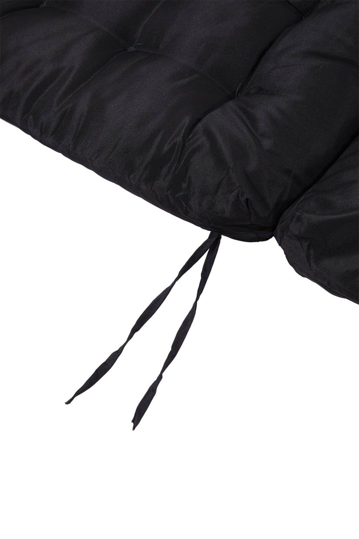 BÜROSTUHL mit 4cm 28D Sponge aus PP + Wood Plate Steel in Schwarz Ergonomisch 58 x 55 x 93cm - Schwarz/Weiß, Kunststoff/Textil (48/93/110cm) - Livingandhome