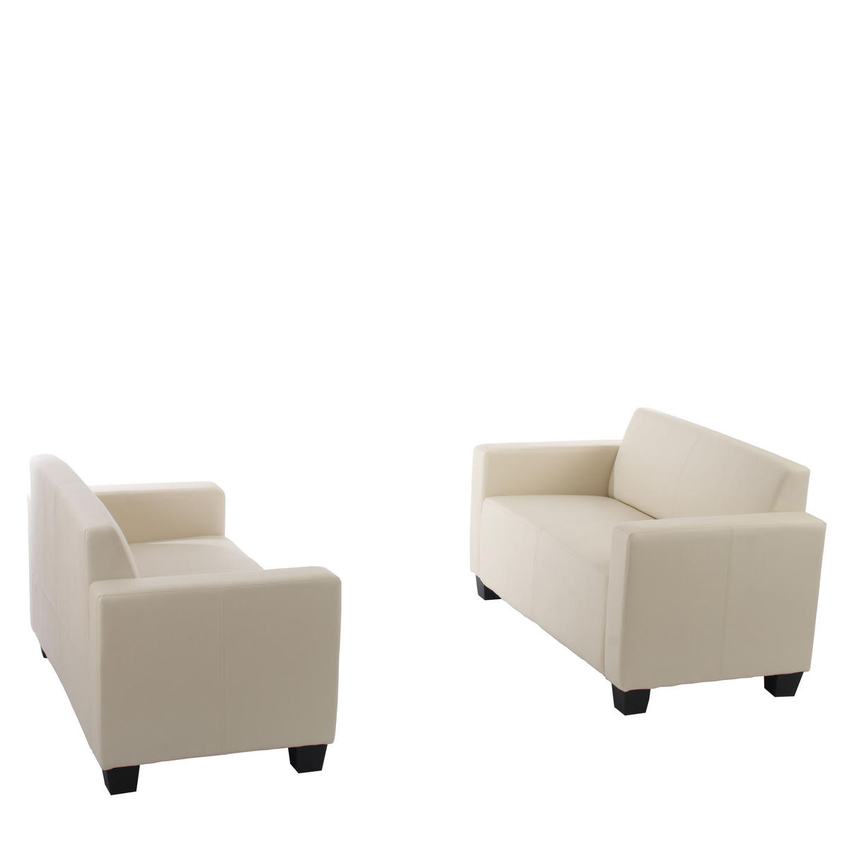SOFA-GARNITUR Cremeweiß - Weiß, Textil (136/76/72cm) - MCW