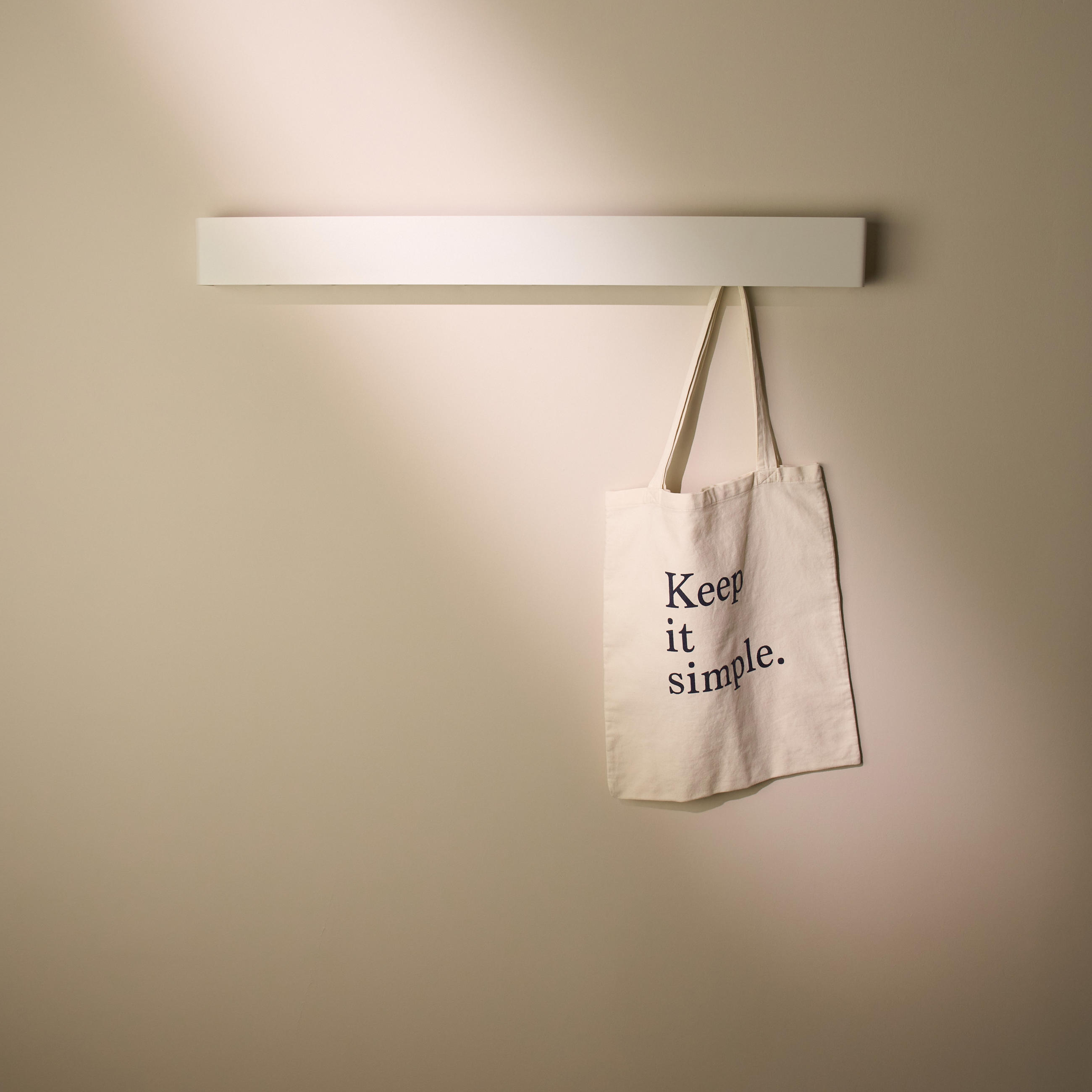 GARDEROBENLEISTE Wandgarderobe Matt Weiß 80 cm - Weiß, Metall (80/8/7.8cm) - Designfabrik Hamburg