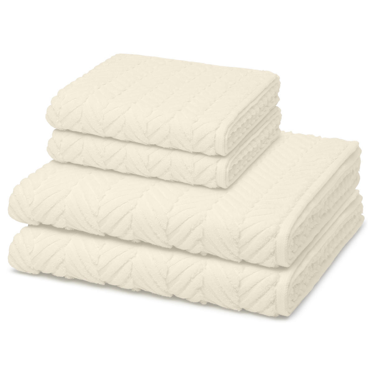 FROTTIERSET Sensual Skin Zopf 4-teilig - Naturfarben, Textil (50/100cm) - Ross