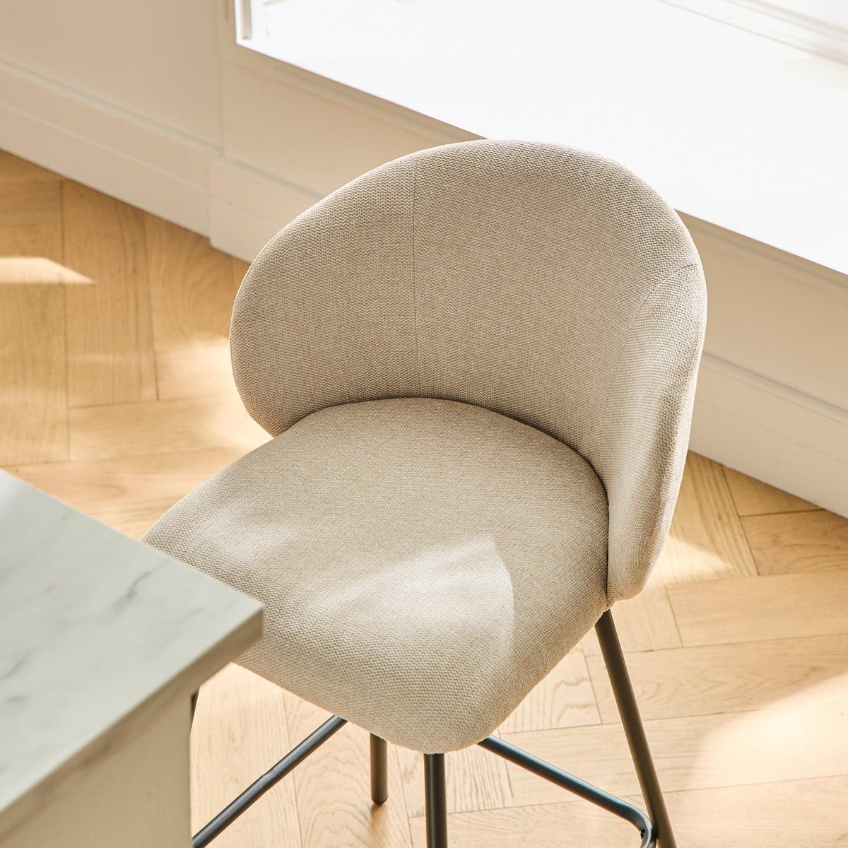 HOCKER 2er-set 89/53/50 cm - Beige, Holzwerkstoff (50/89/51cm) - Calicosy