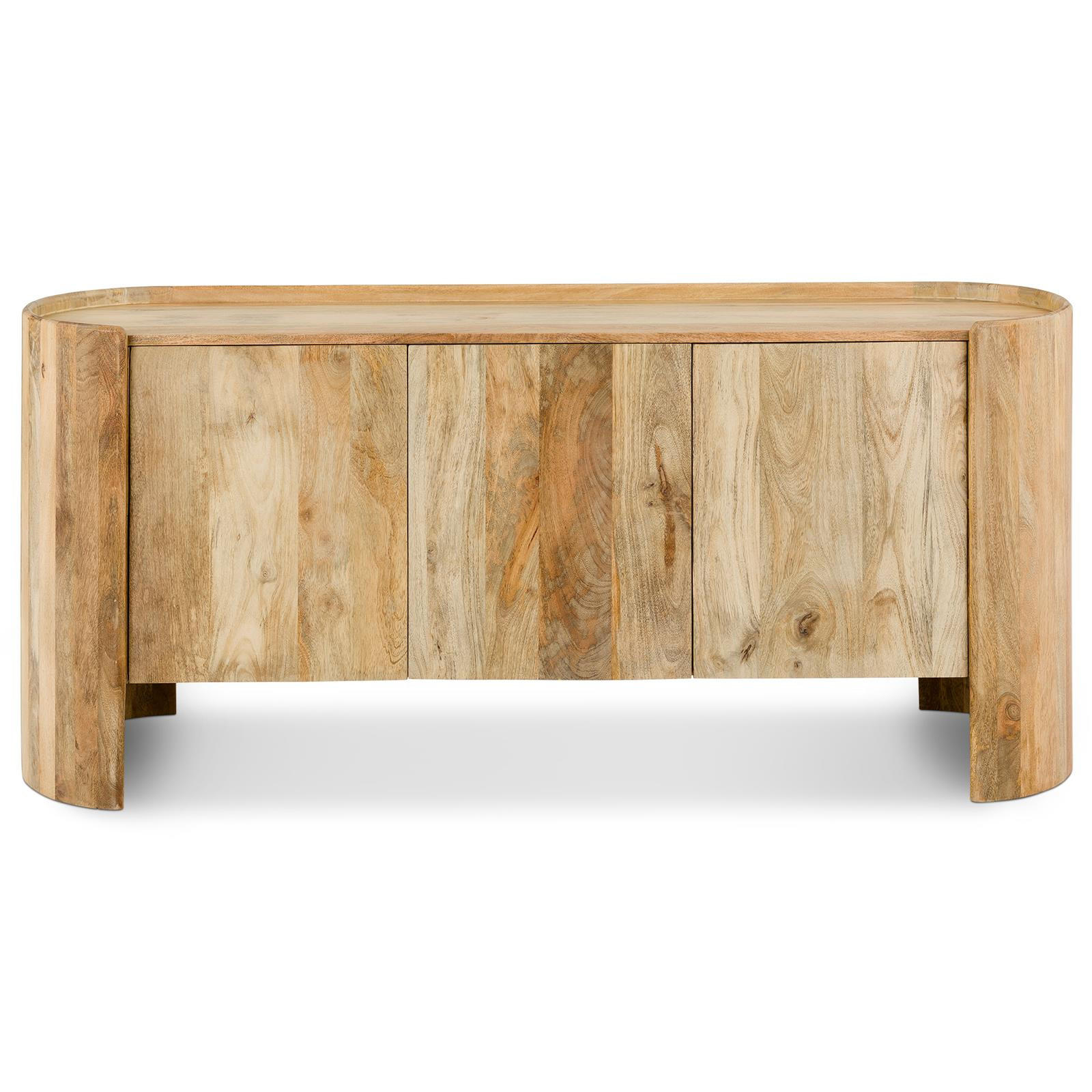 SIDEBOARD BHARAT natur - Naturfarben, Holz (165/74/40cm) - IDIMEX