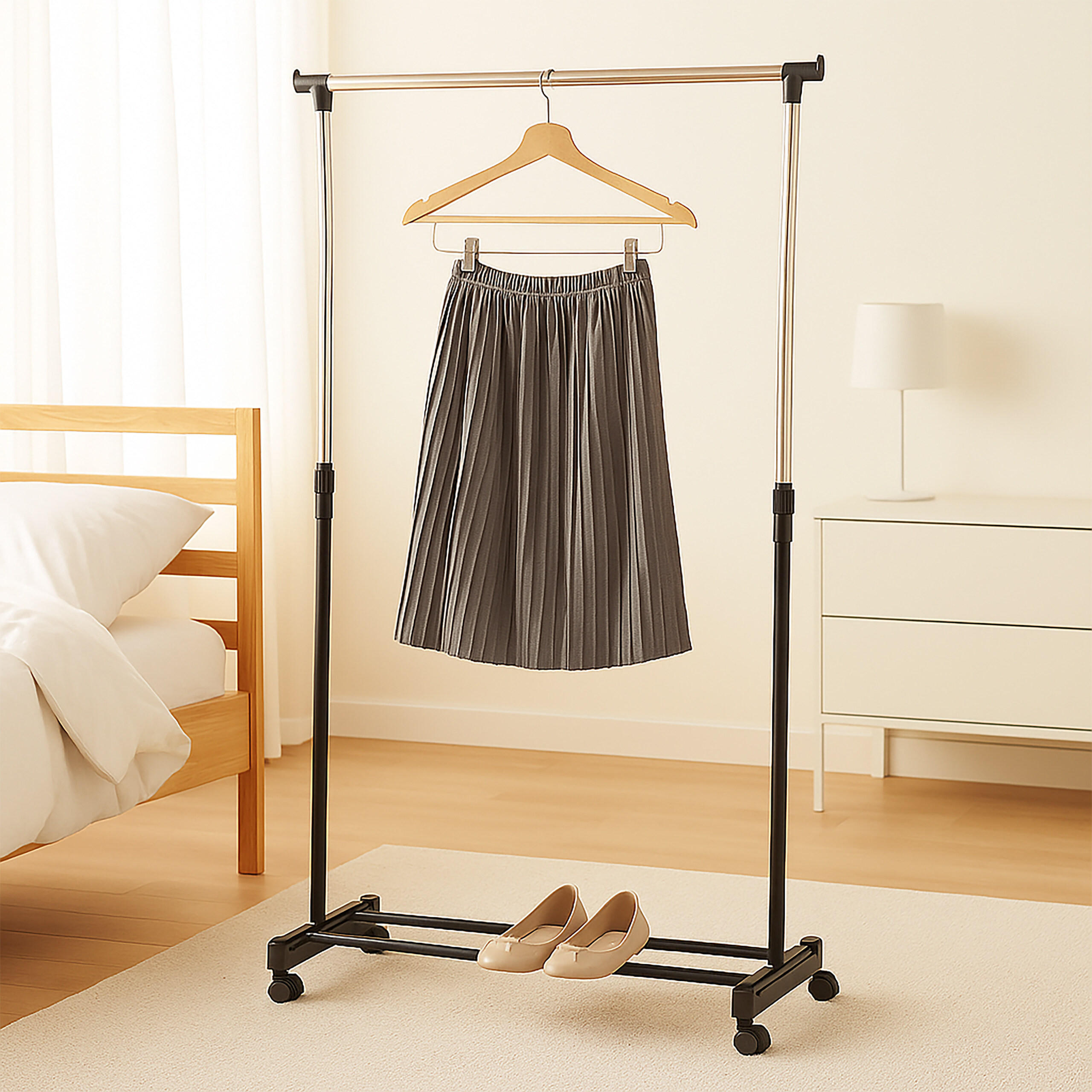 KLEIDERSTÄNDER - Multicolor, Kunststoff/Metall (80/158/42cm) - Relaxdays