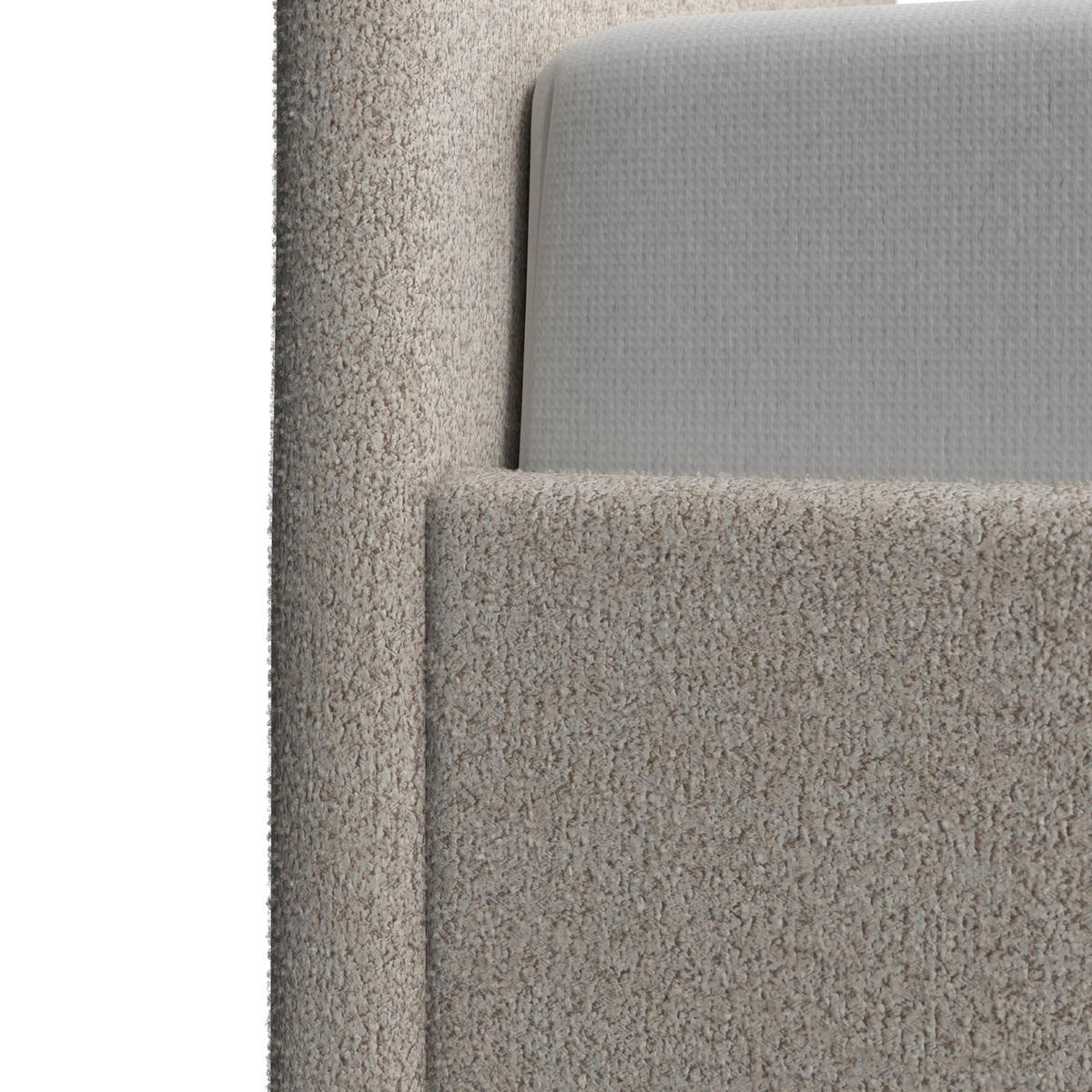 KINDERBETT Belly Bouclé Beige ca. 90 / 200 cm - Beige, Holzwerkstoff - Bessagi Kids