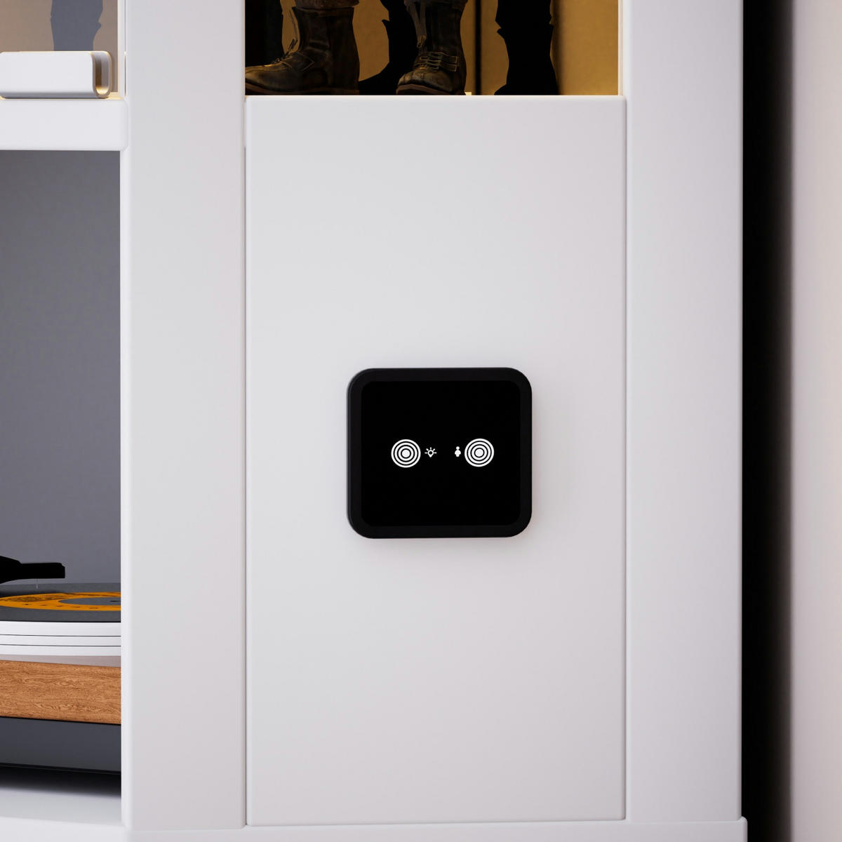 VITRINENSCHRANK mit LED Beleuchtung und Stauraum Weiß - Weiß, Glas (57/165/40cm) - PARAFTA HOME