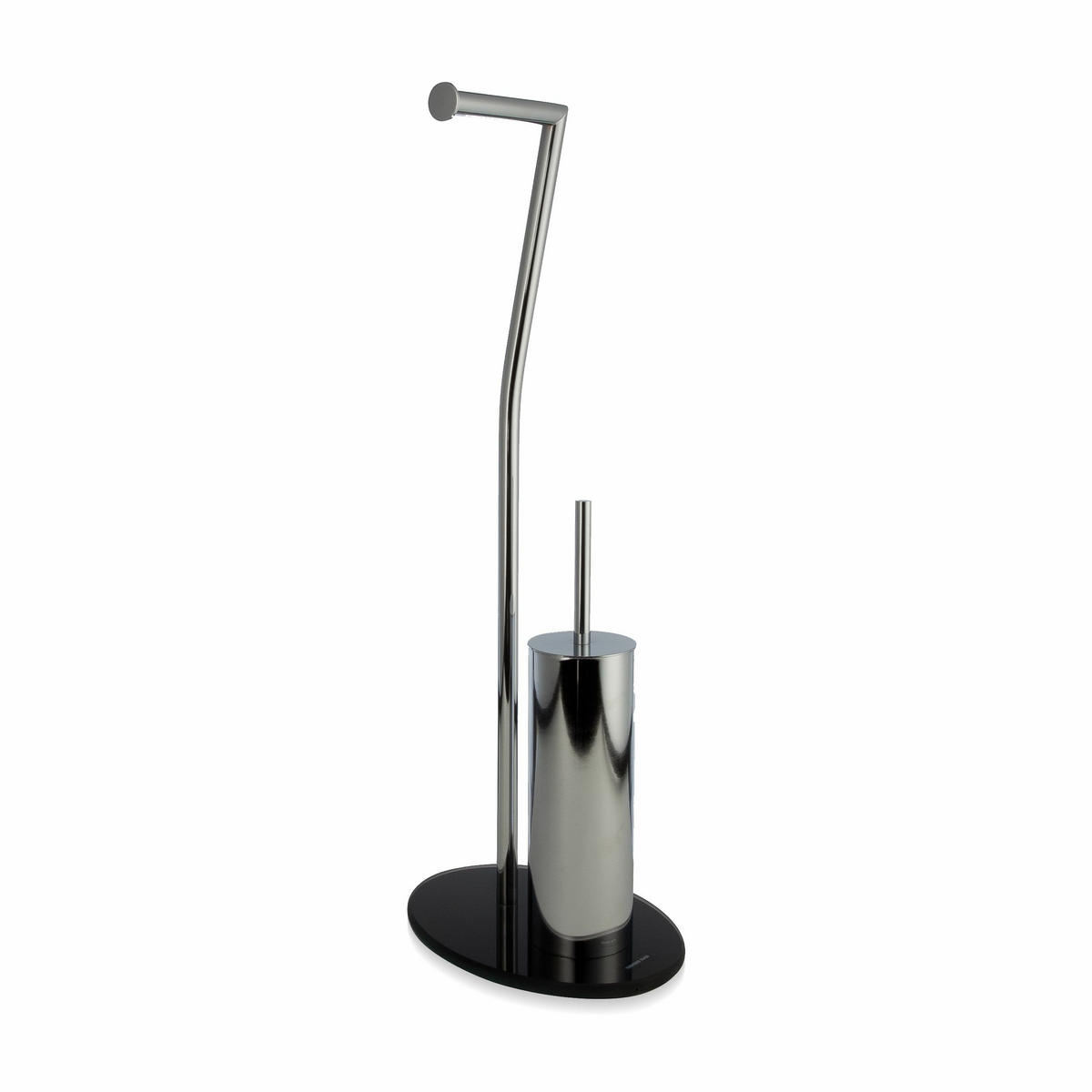 TOILETTENBÜRSTEN-SET STAND - Silberfarben, Metall (28/72/20cm) - MÖVE