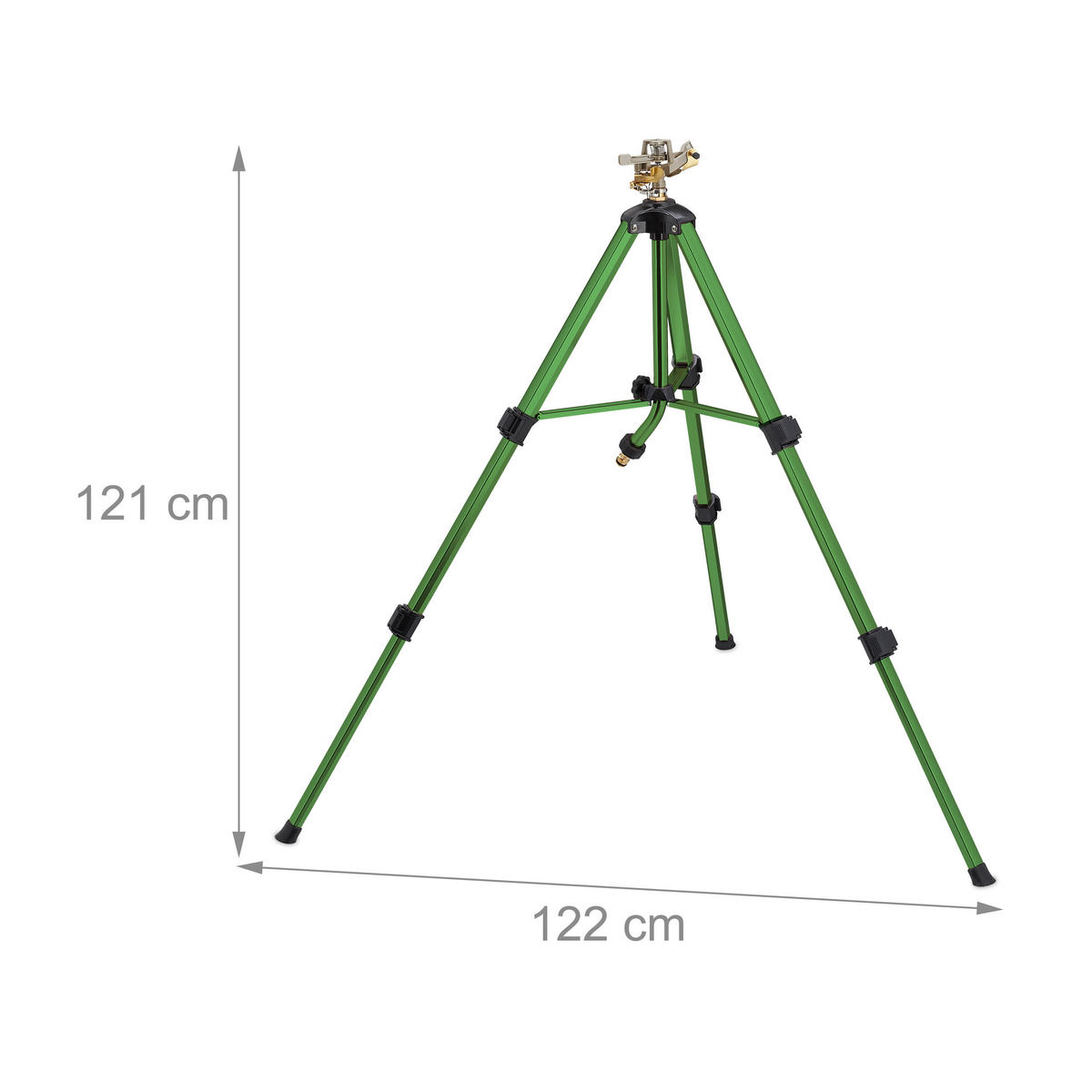 SPRINKLER - Grün, Kunststoff/Metall (122/121/108cm) - Relaxdays