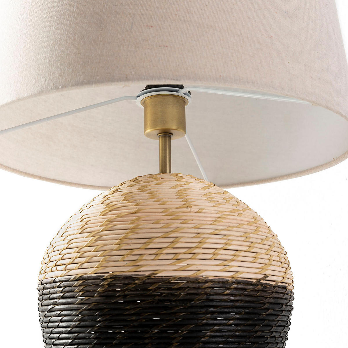 TISCHLEUCHTE 40/40/56 Oyuki - Beige, Naturmaterialien (40/40/56cm) - VS Venta-stock