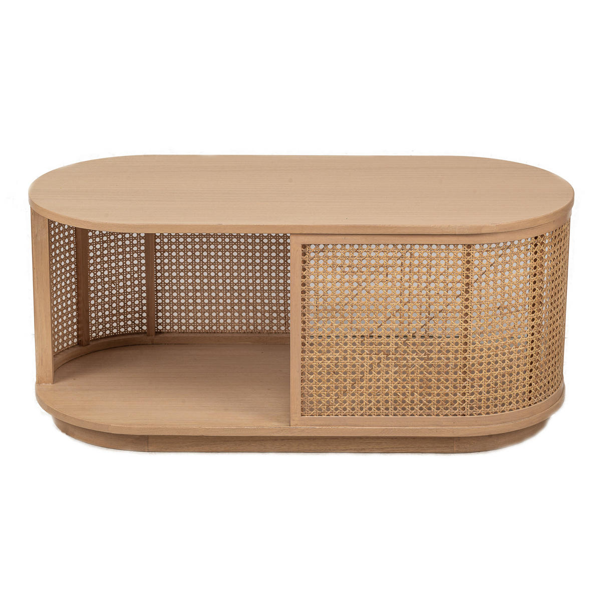 COUCHTISCH Rund Braun 90 x 40 x 40 cm - Braun, Holz (40/90/40cm) - Nordlys