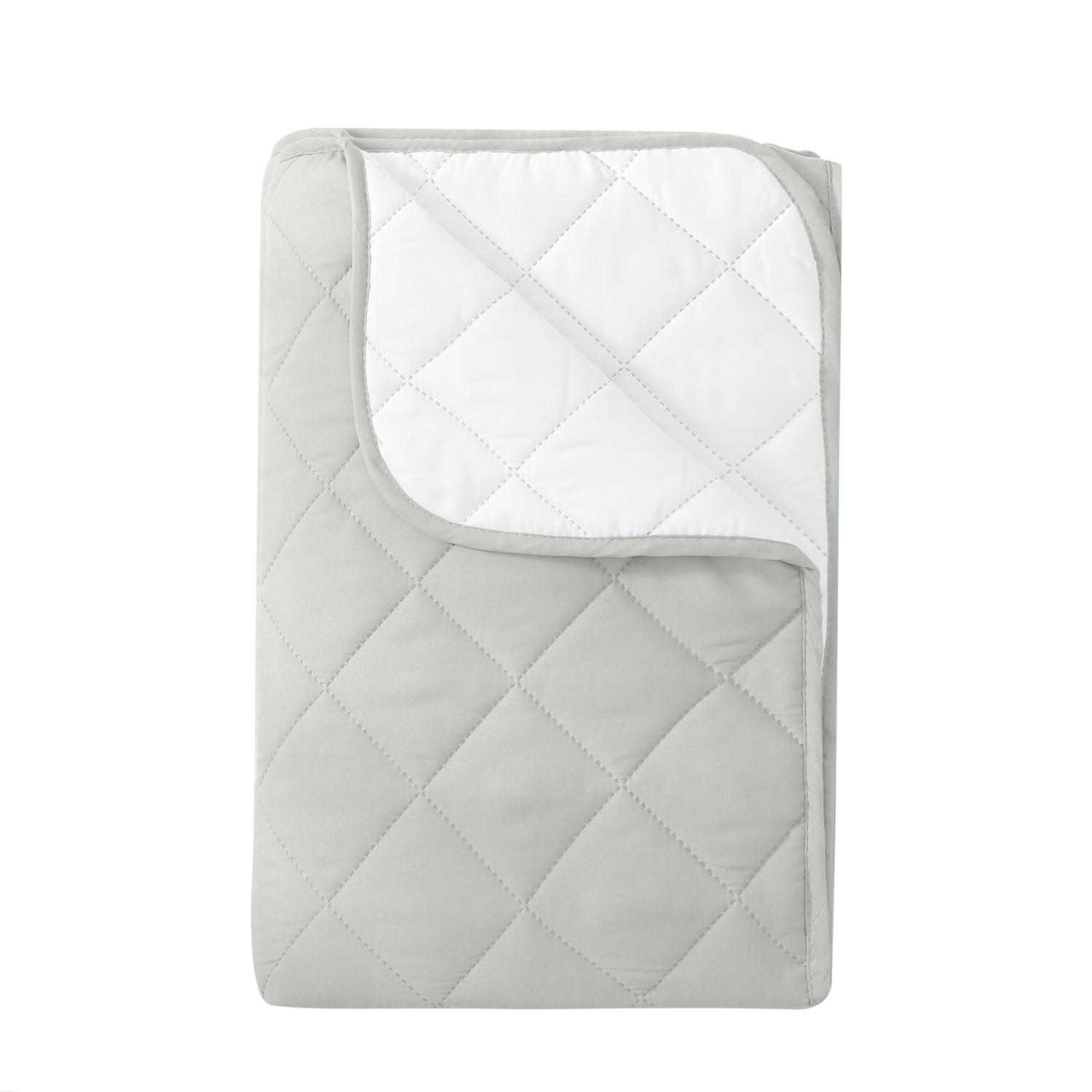 SOMMERBETT Camping weiß 135/200 cm Steppbett im Wende-Design Duo-Color - Weiß, Textil (135/200cm) - wometo