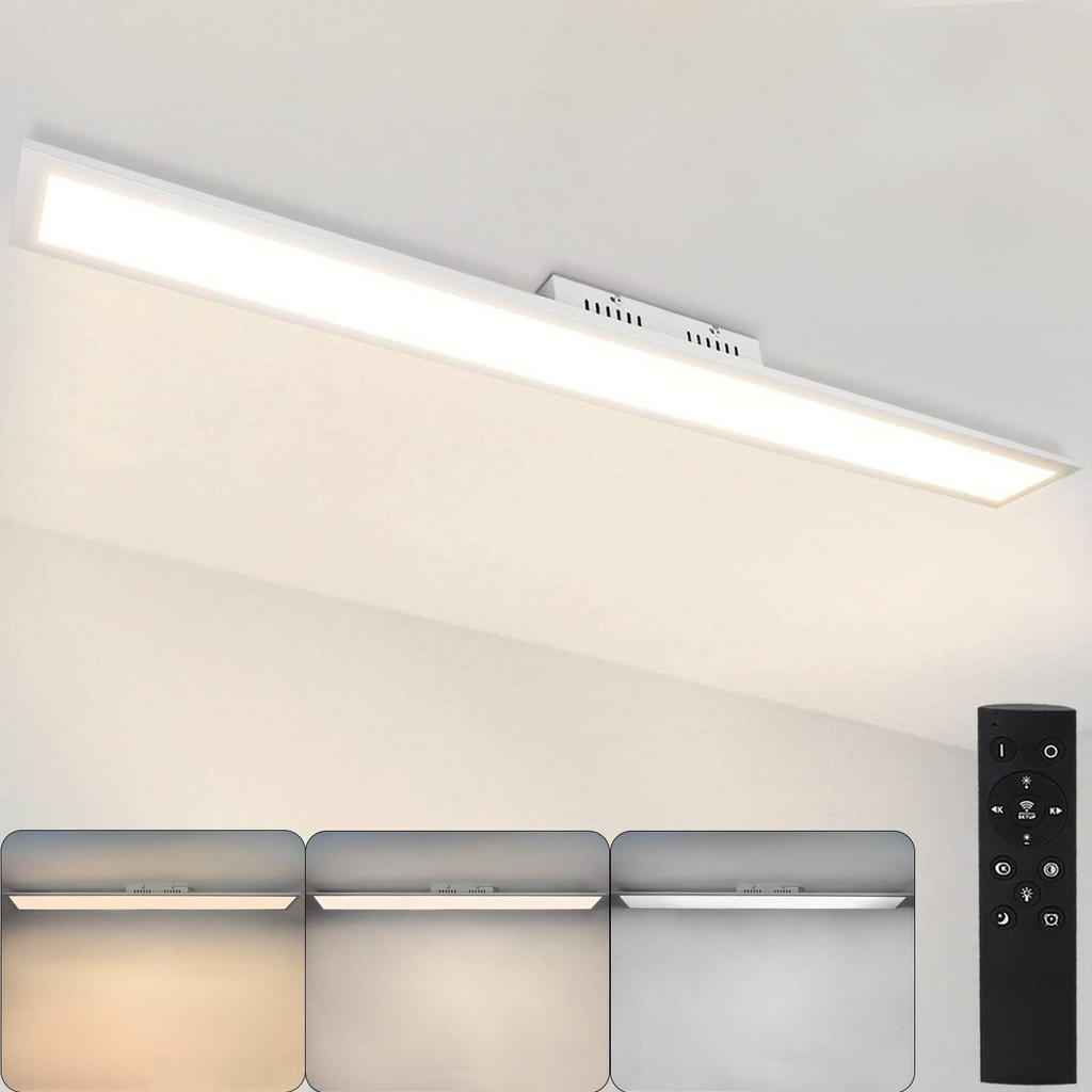 Thumbnail - Nettlife Led-Deckenleuchte, Weiß, Metall, 15x1x120 cm, Lampen & Leuchten, LED Beleuchtung, LED-Deckenleuchten