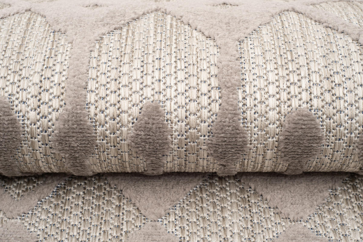 TEPPICH PATIO Grau 160/220 cm - Grau, Kunststoff (160/220cm) - Tapiso