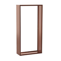 BRENNHOLZREGAL Wooker high Kaminholzregal Holzlagersystem Braun 99 x 199 cm - Braun, Metall (99/199/199cm) - Alberts