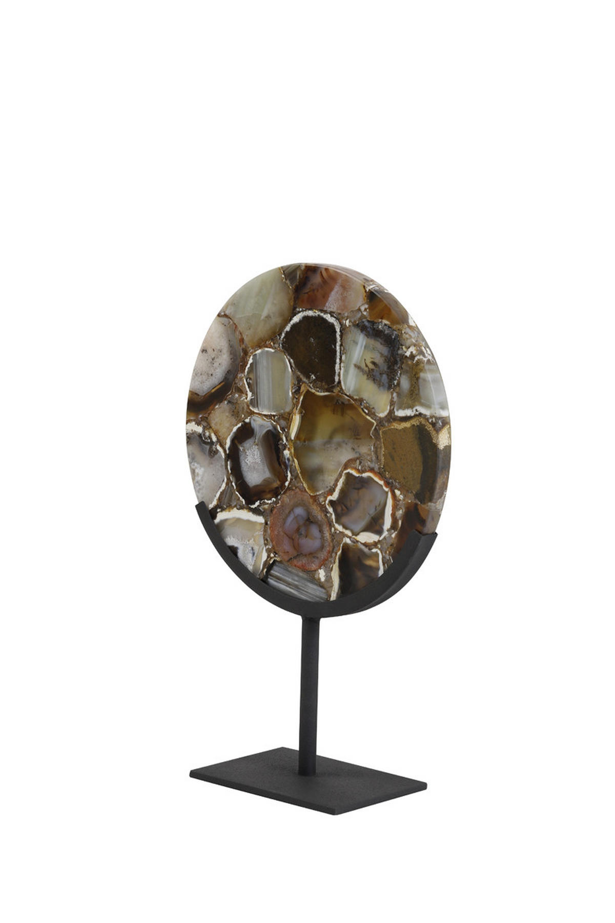 ORNAMENT Gouya Schwarz Ø25/35 cm - Schwarz, Stein (10/35/25cm) - Light & Living