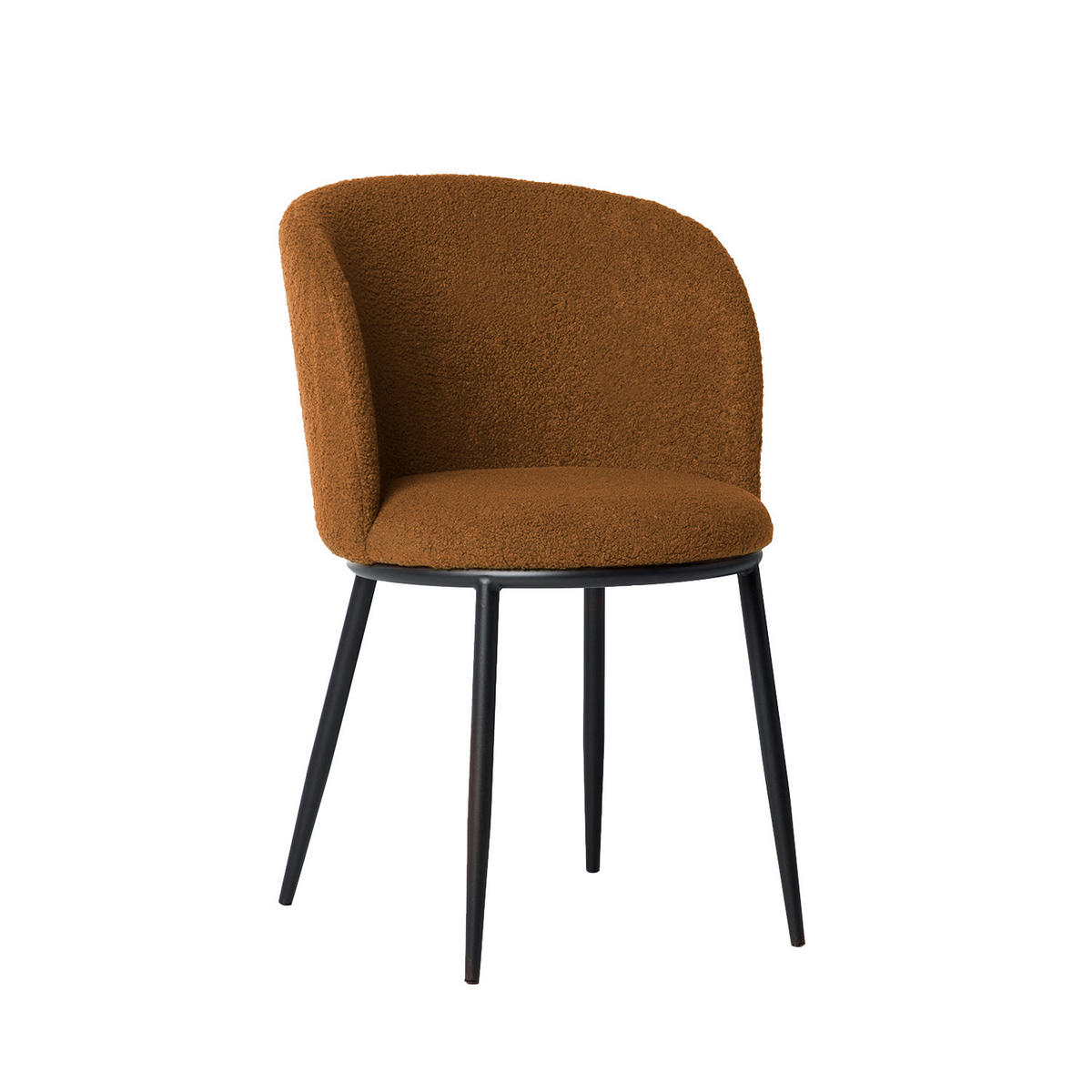 ESSZIMMERSTUHL Nolan Terrakotta / Orange 51 cm x 80 cm - Terracotta, Textil (51/80/57cm)