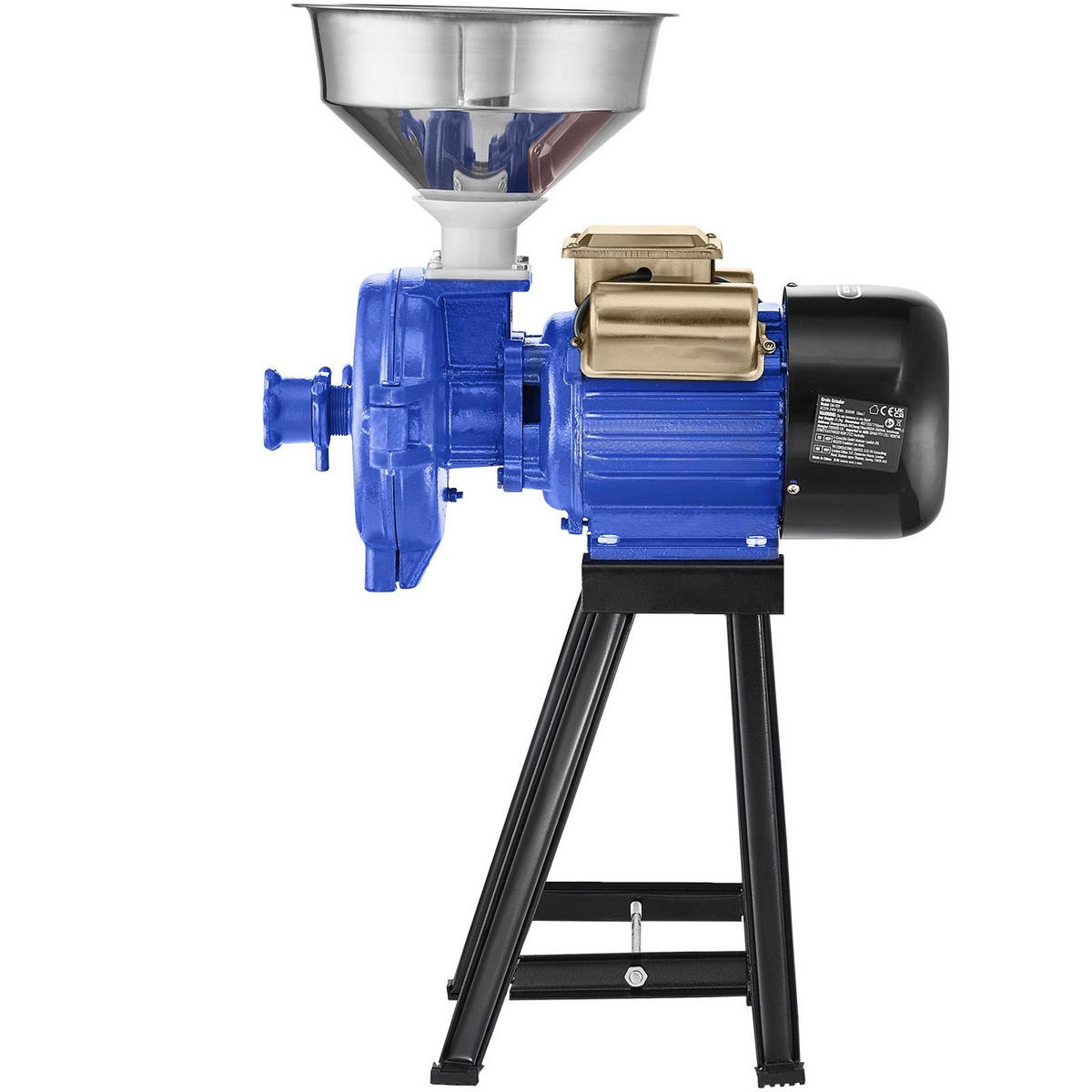 GETREIDEMUHLE Elektrische 3000W, gewerbliche Maismühle - Silberfarben, Metall (32/33.02/75cm) - Rolipo