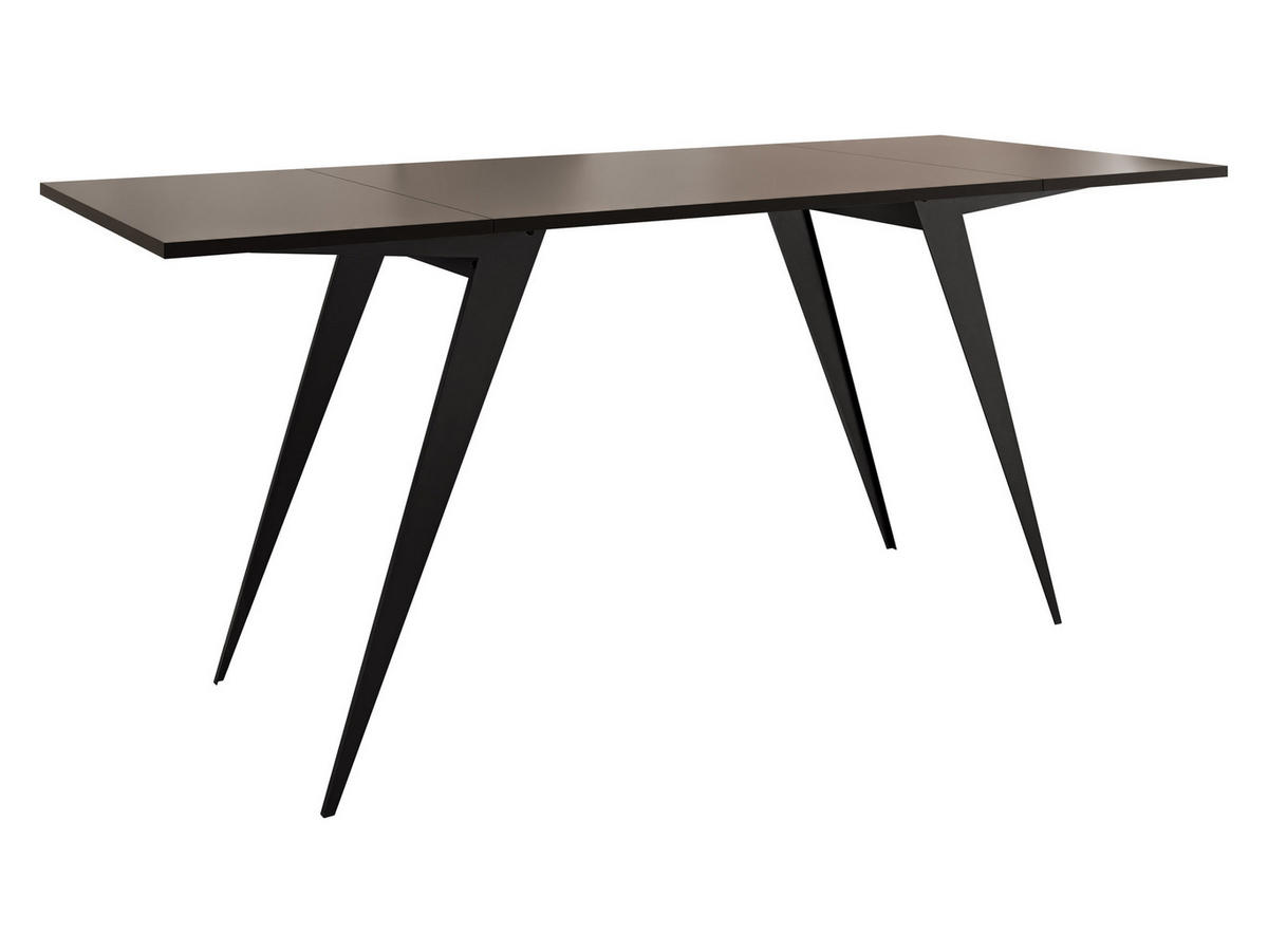 2-IN-1 COUCHTISCH UND ESSTISCH Xena - Schwarz, Holzwerkstoff/Metall (70/90/45cm) - MIRJAN24