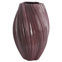 BODENVASE YATUNG Ø52x81 cm, Stein, Aubergine - Aubergine, Stein (81cm) - Light & Living