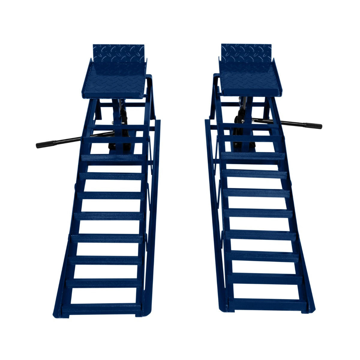 AUFFAHRRAMPEN Set mit hydraulischem Wagenheber – 3T - Blau, Metall (114/34/30.5cm) - T-Mech